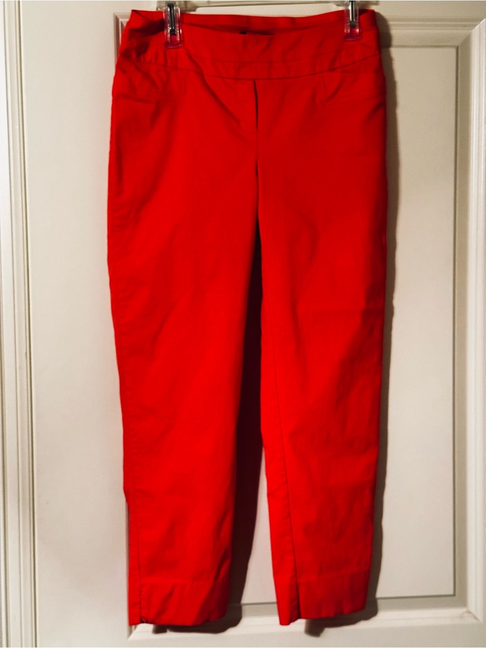 Zac & Rachel‎ Bright Red Slim Dress Ankle Pants